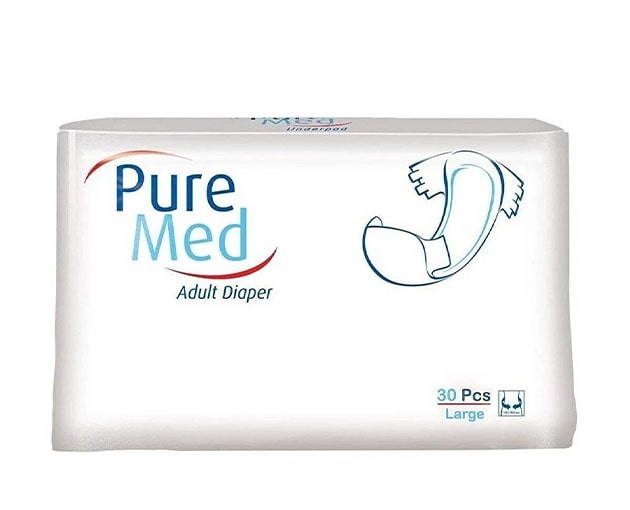 PureMed L size adult diapers 30pcs